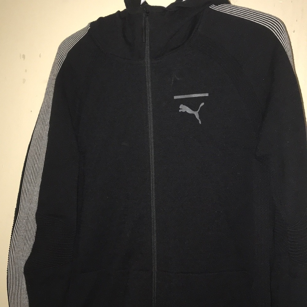 Puma knitted hoodie black
